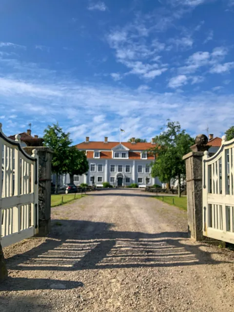 vit grind, herrgårdsbyggnad