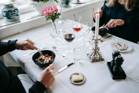 restaurangbord, gäster